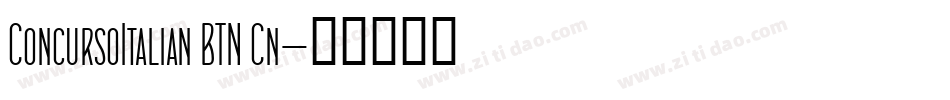 ConcursoItalian BTN Cn字体转换